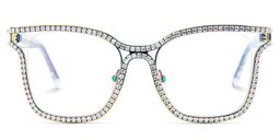 Shine Irisé Carré lunettes3