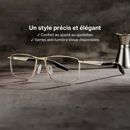 Scout Doré Rectangulaire lunettes0
