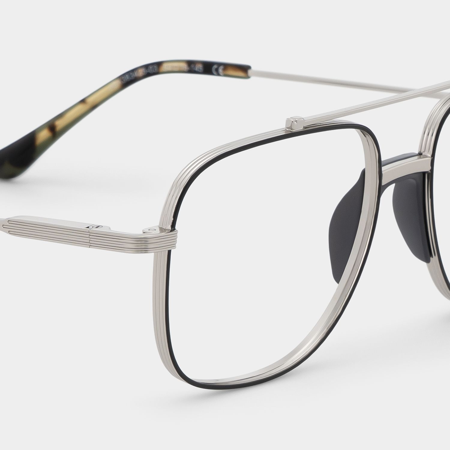 Poppy Noir Aviateur Lunettes5