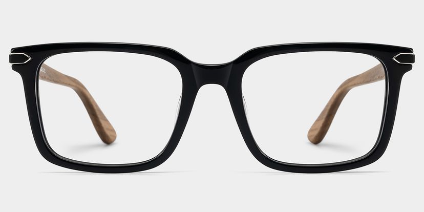 Noah Rectangulaire Noir Lunettes