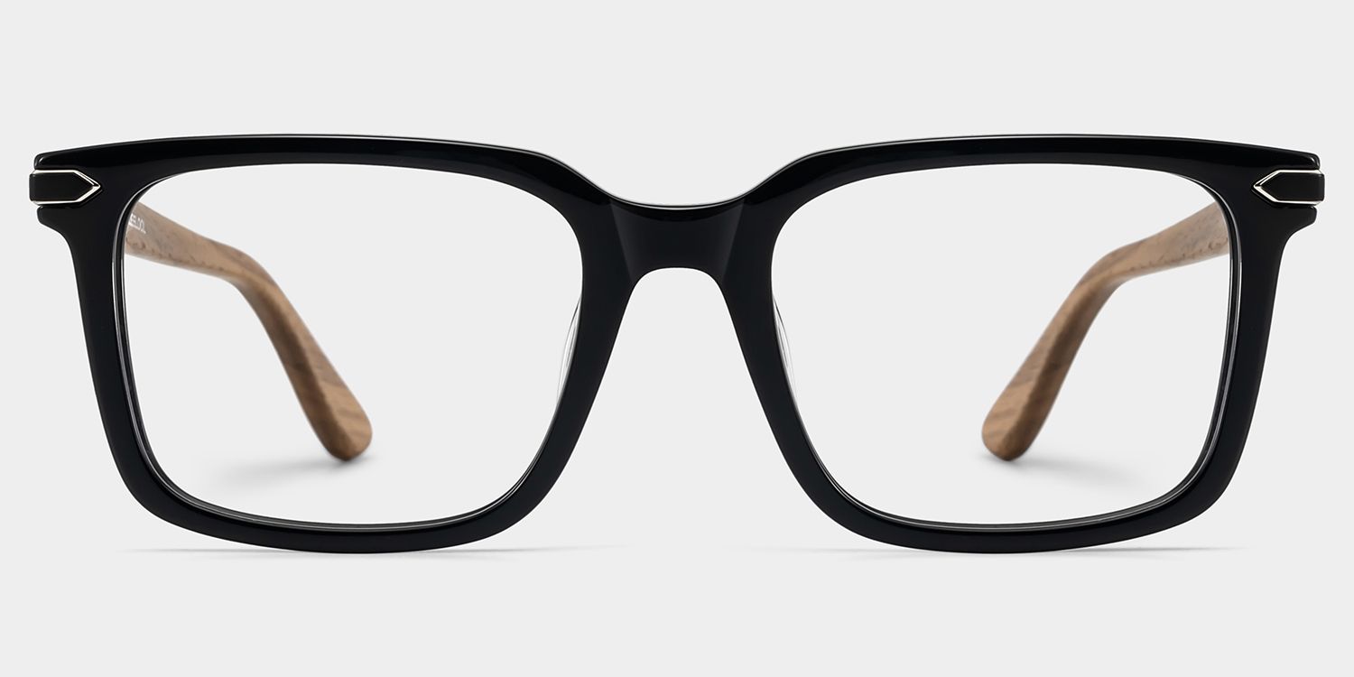 Noah Rectangulaire Noir Lunettes0