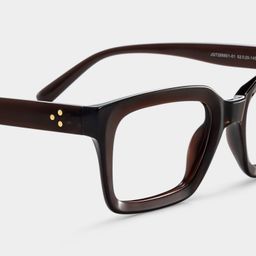 Lunettes rectangulaires marron foncé TR905