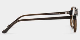 Lunettes carrées en acétate marron4