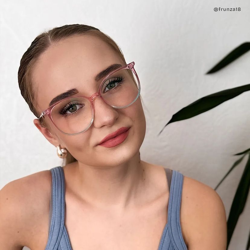 Lunettes rondes rose et vert Chanty