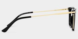 Selena Rectangulaire Noir Lunettes4