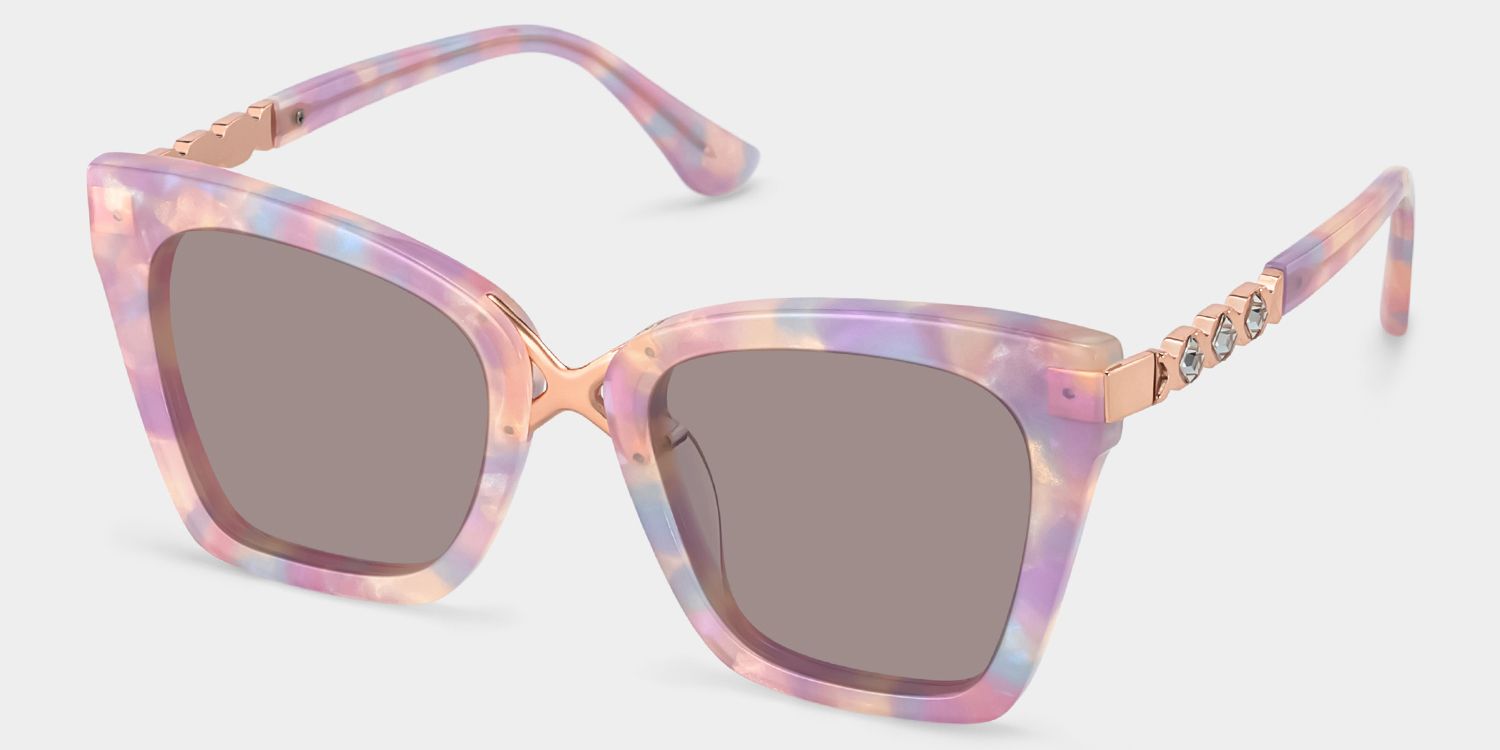 Lunettes de soleil polarisées de conduite Cat Eye Rose Darlyn | ZEELOOL2