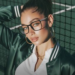 Fezell Noir Carré lunettes7