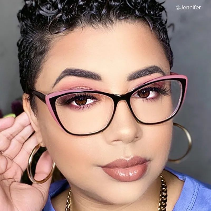 Fidelia Noir Rose Cateye Lunettes