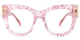 Minfia Carré Rose Lunettes0
