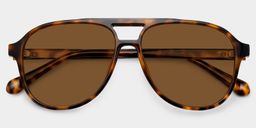 Lunettes aviateur écaille de tortue Luna1