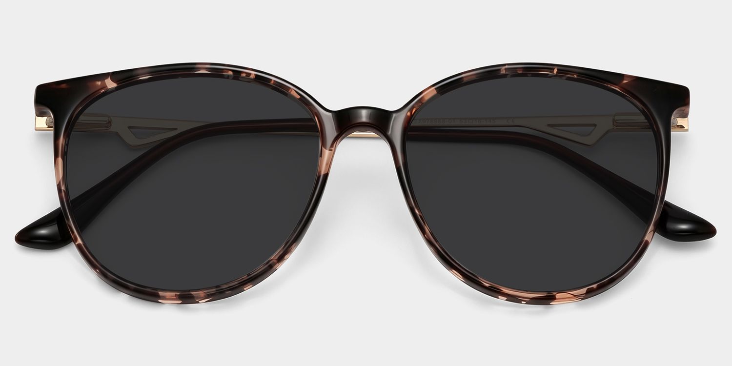 Lunettes de soleil polarisées de conduite Round Tortue Chanty | ZEELOOL1