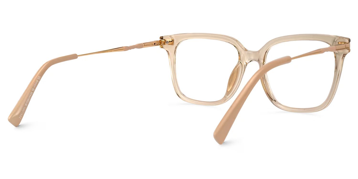 Jacqui Carré Beige Lunettes2