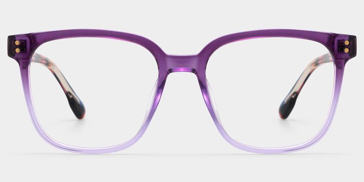 Carrées Violettes TR90 Lunettes
