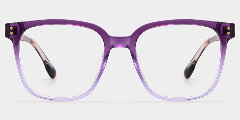 Carrées Violettes TR90 Lunettes