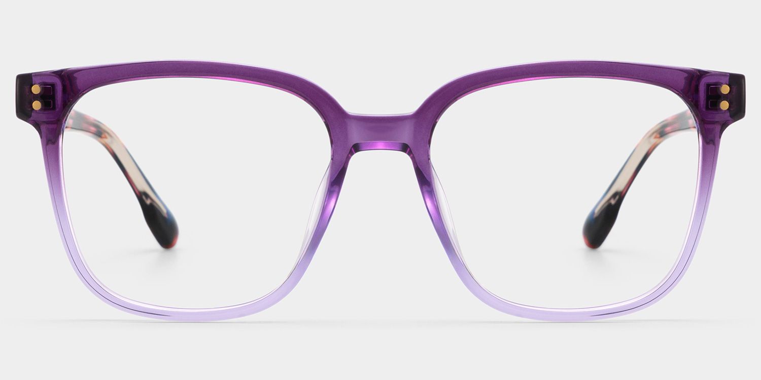 Donnalyn Carrées Violettes TR90 Lunettes0