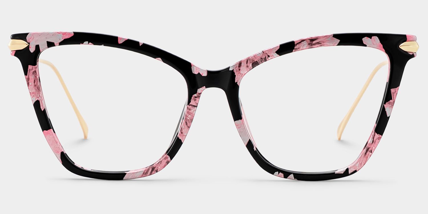 Hilary Lunettes papillon à motifs floraux roses0