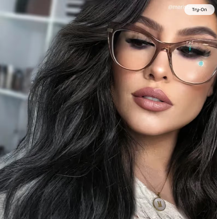 Indira Cat Eye Acétate Beige Lunettes5
