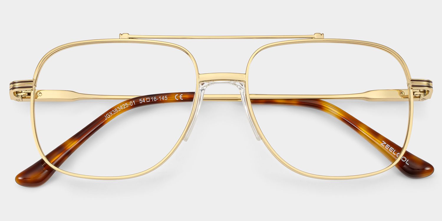 Poppy Or Aviateur Lunettes2