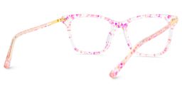 Eliot Rectangle Rose Lunettes6