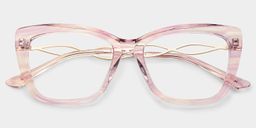 Papillon Acétate Rose Lunettes2