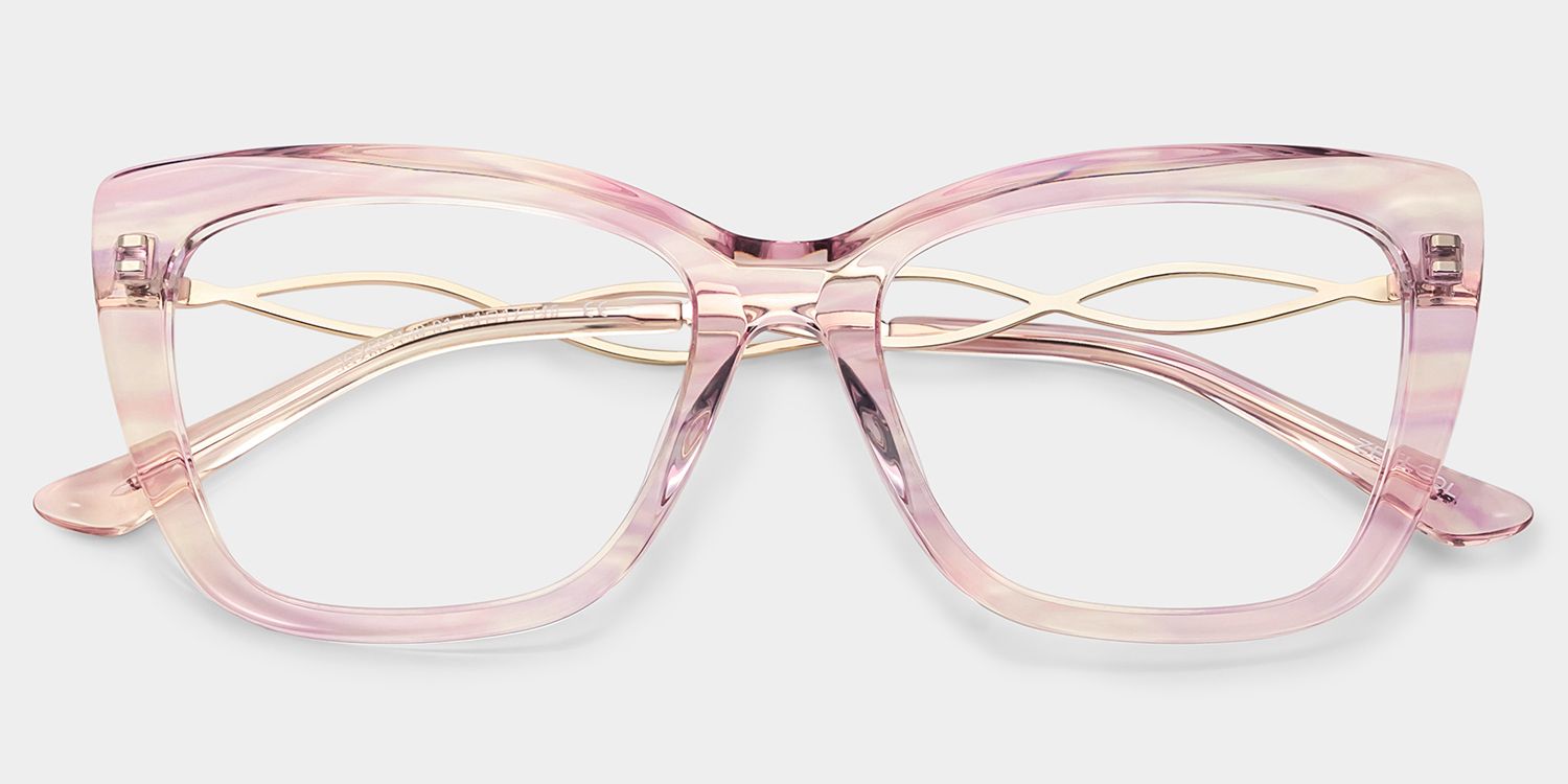 Remi Papillon Acétate Rose Lunettes2