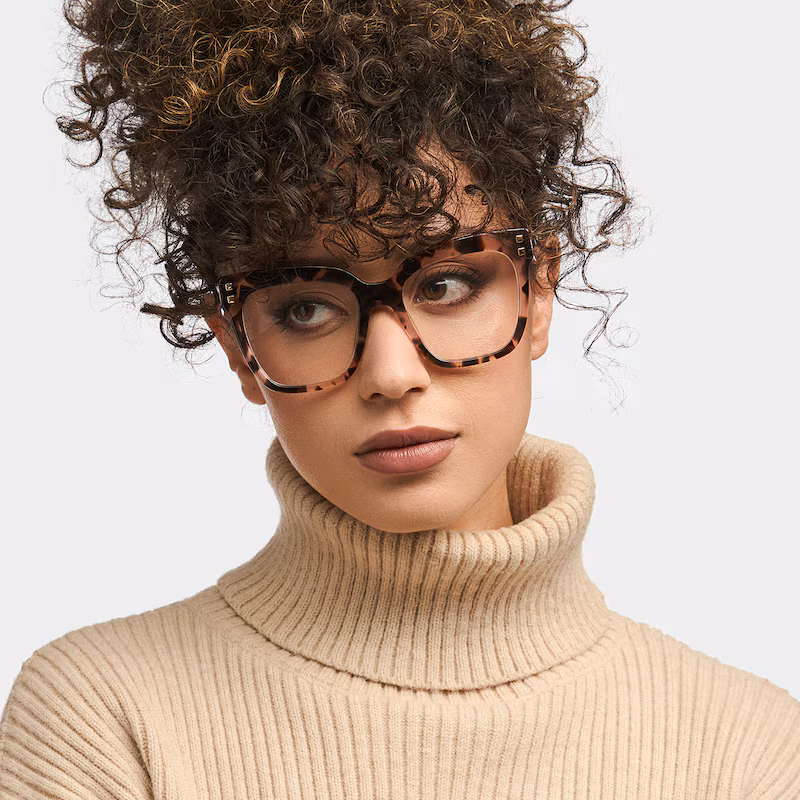 Minguela Rose Tortue Carré Lunettes4
