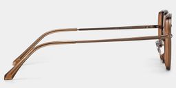 Arden Marron Géométrique lunettes3