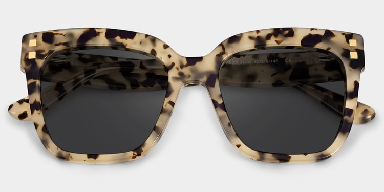 Carré Marron-Tortue Acétate Lunettes