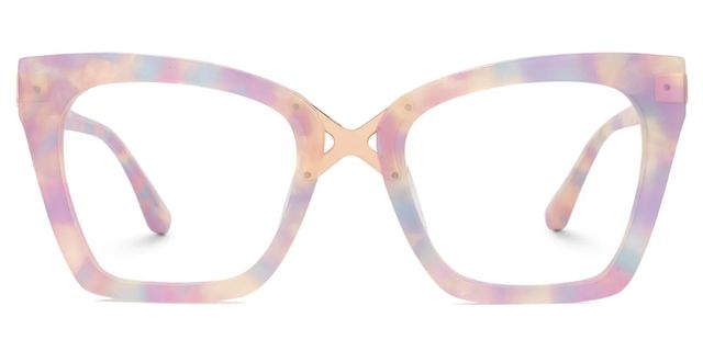 Lunettes œil de chat roses mélangées