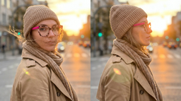 Kira Papillon Rose Tortue Lunettes11