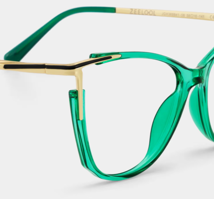 Yomary Cat Eye Vert Lunettes4