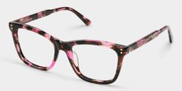 Papillon Acétate Tortue Rose Lunettes2