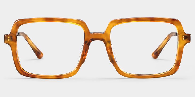 Beatrice Rectangulaire Jaune Lunettes