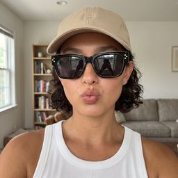 Marlowe Noir Rectangulaire lunettes de soleil5