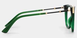 Lunettes cat eye vert foncé Dalton3
