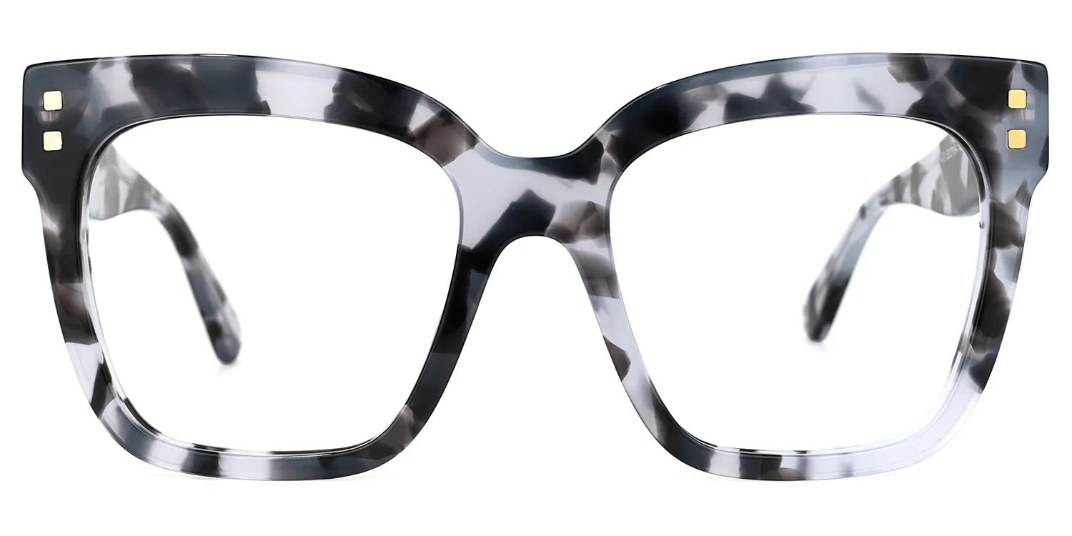 Minguela Carré Gris-Tortue Acétate Lunettes0
