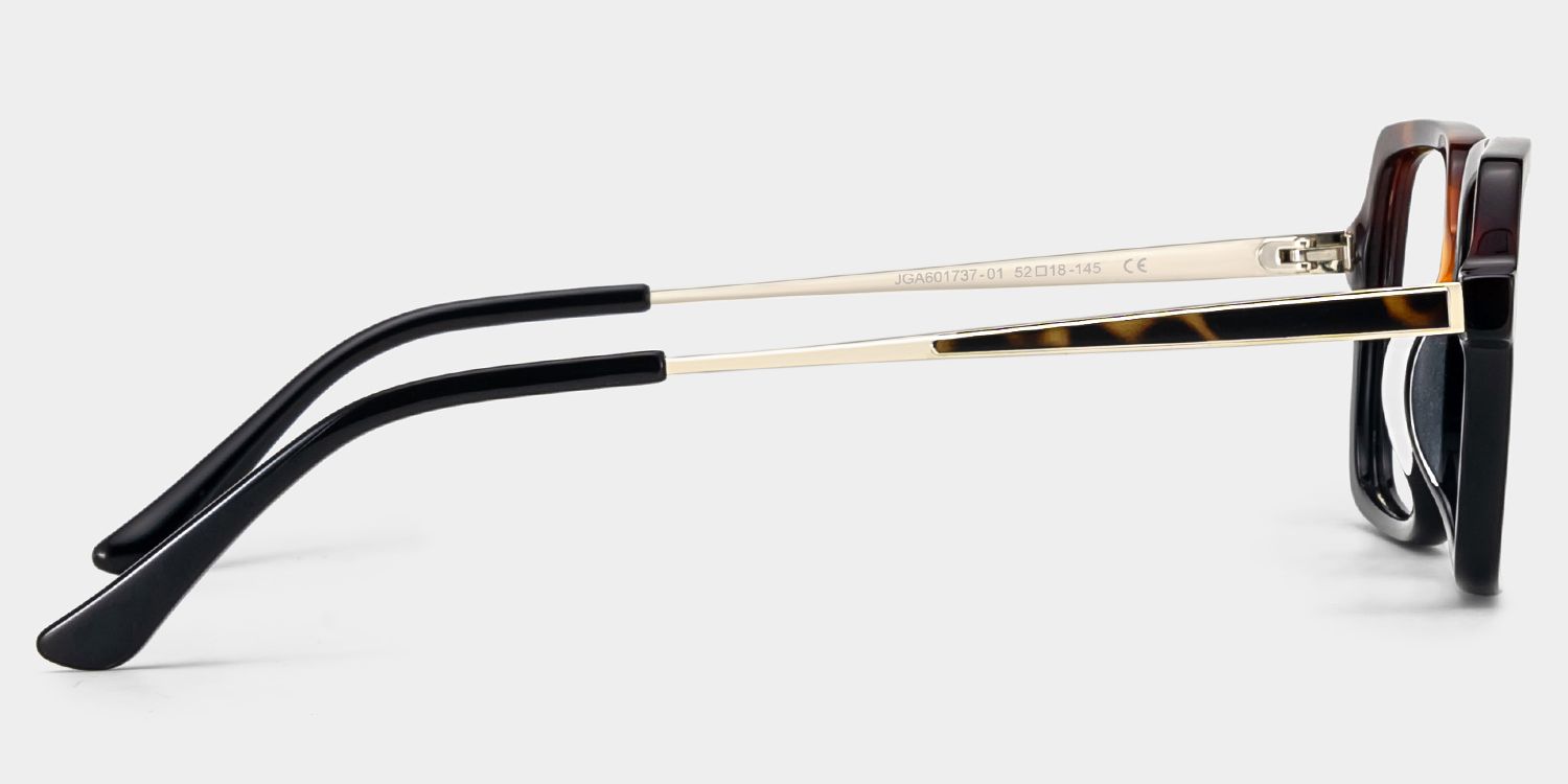 Beatrice Rectangulaire Bicolore Lunettes5