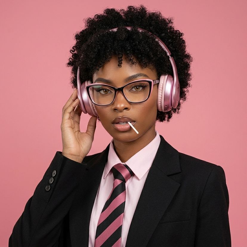 Fidelia Noir Rose Cateye Lunettes