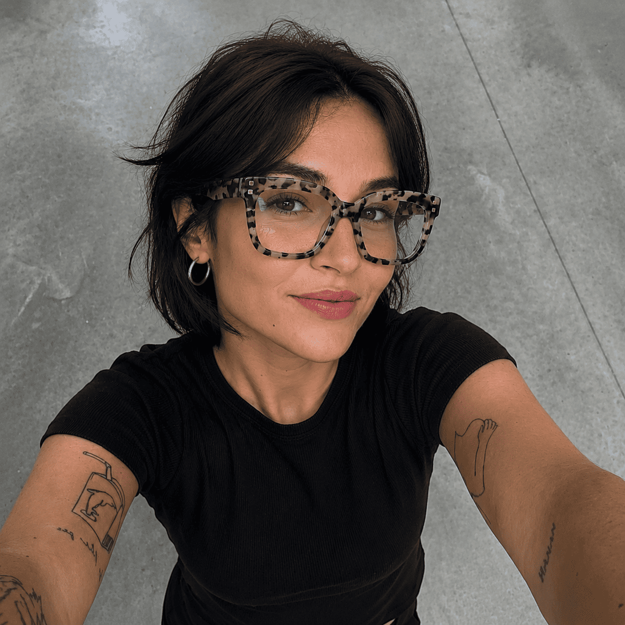Minguela Carré Marron-Tortue Acétate Lunettes6