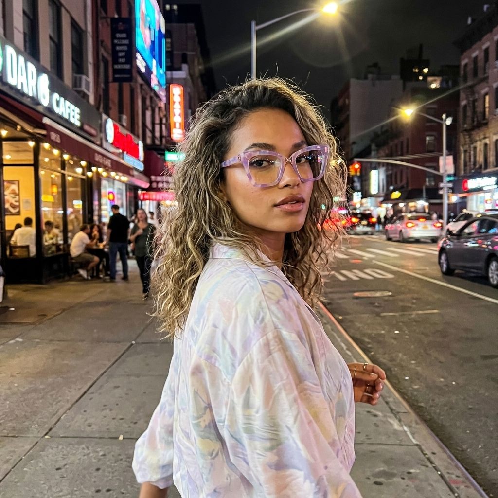 Darlyn Lunettes œil de chat roses mélangées6