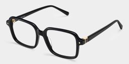 Talia Carré Noir Lunettes3