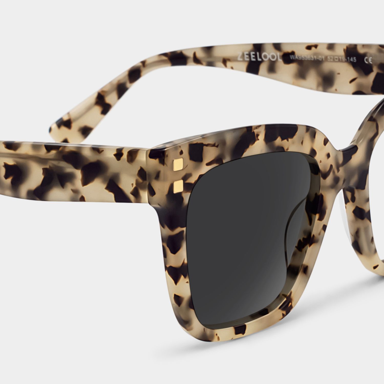 Minguela Carré Marron-Tortue Acétate Lunettes4
