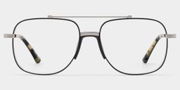 Poppy Noir Aviateur lunettes0