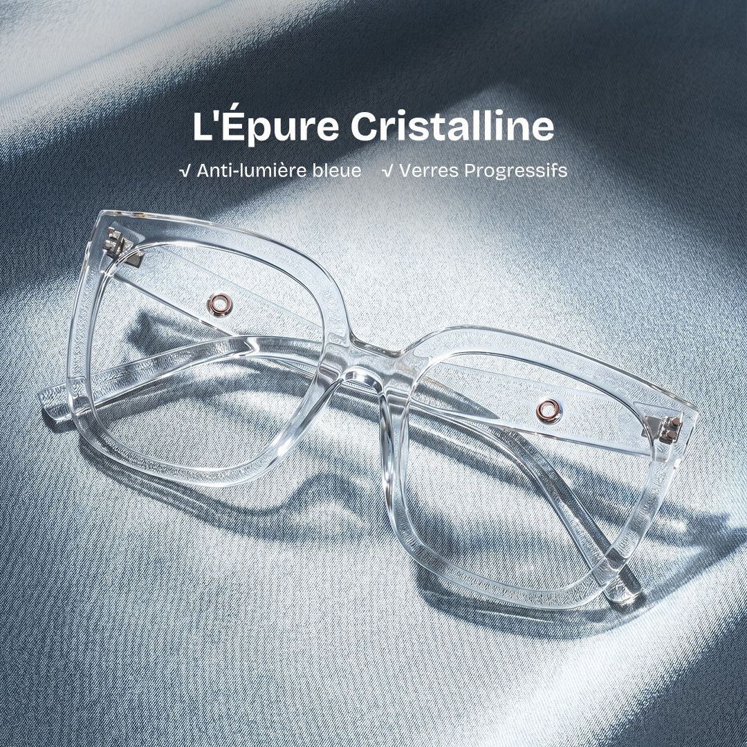Ebony Cristal Carré Lunettes0
