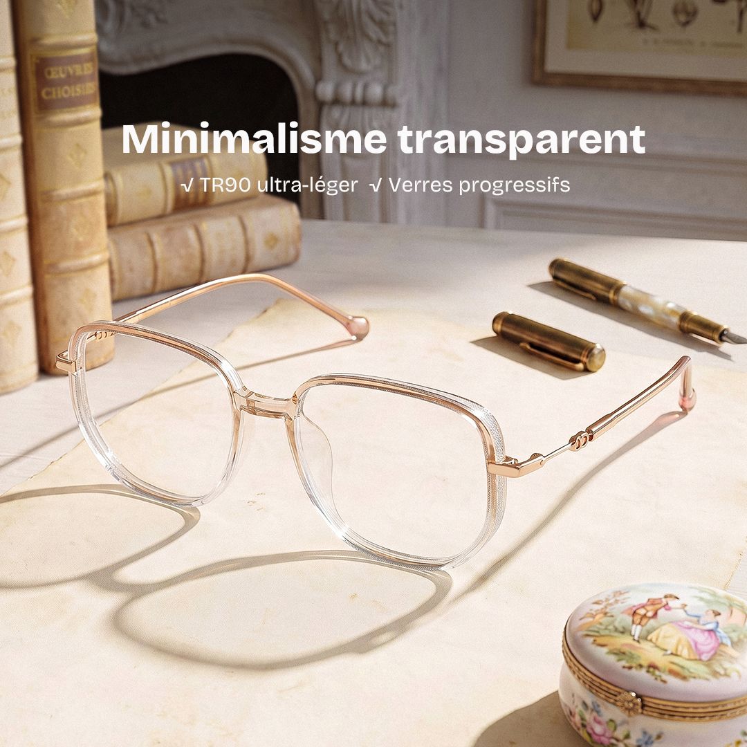 Lunettes Joana Géométriques Beiges0
