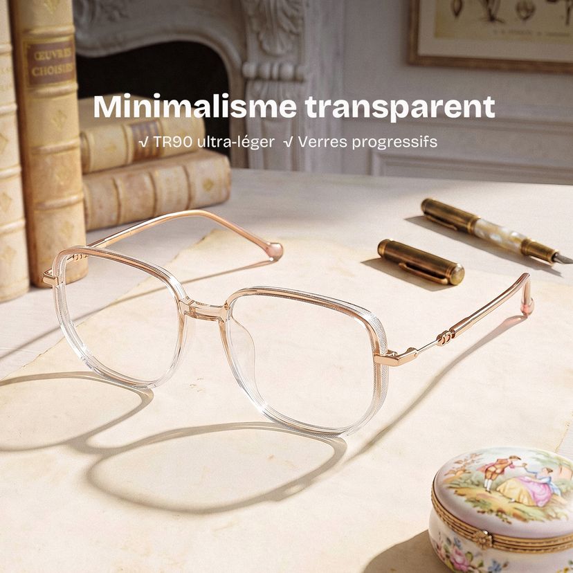 Lunettes Joana Géométriques Beiges