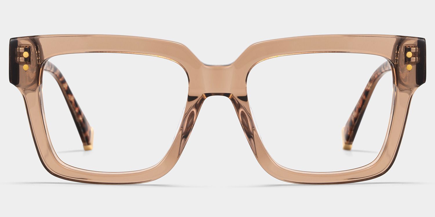 Caius Carré Beige Lunettes1