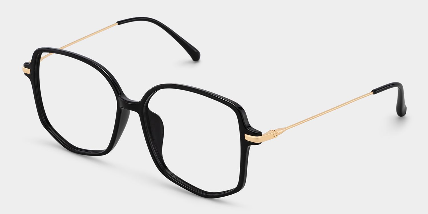 Lunettes géométriques noires en TR903