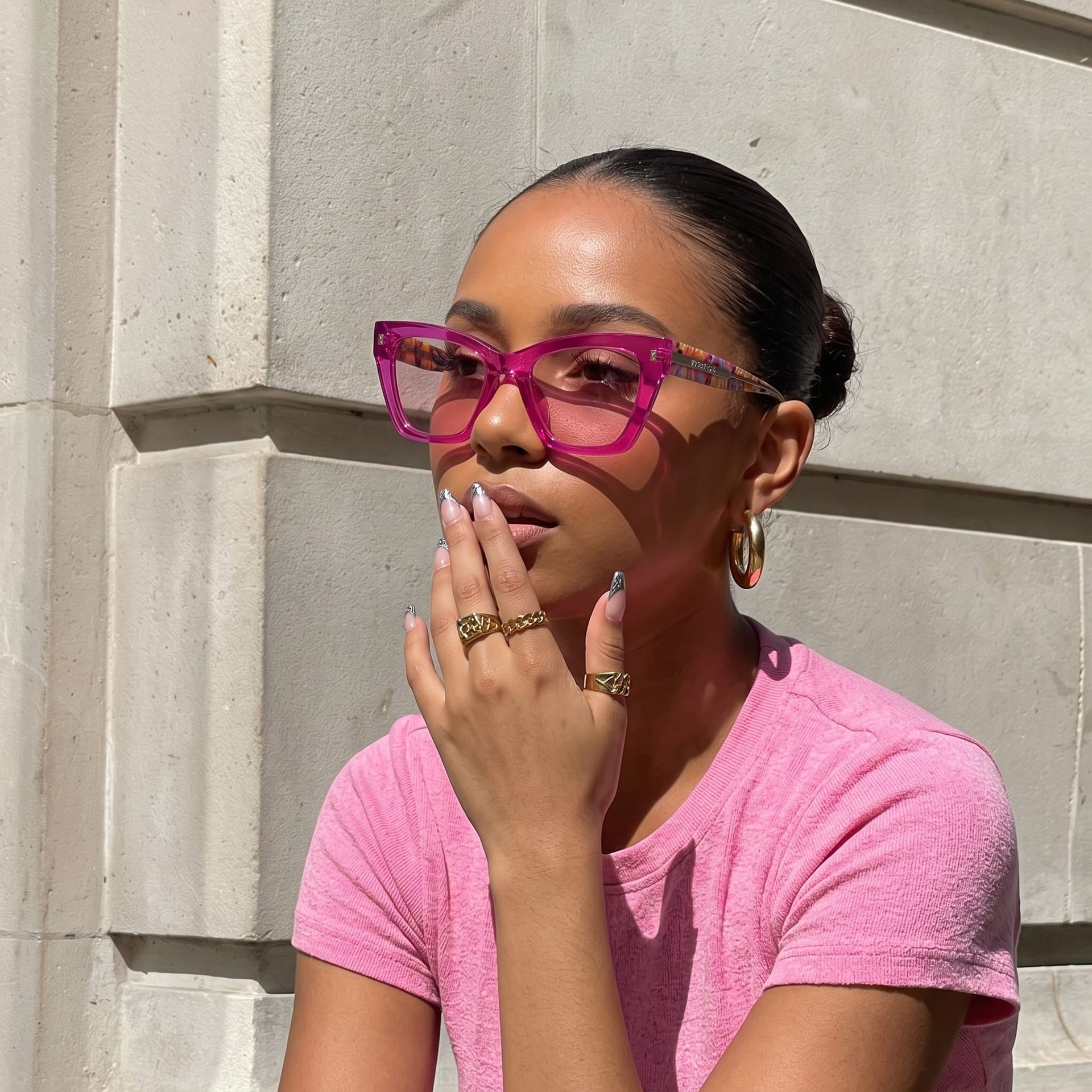 Lunettes de soleil de vue Butterfly Rose Mackey | ZEELOOL4