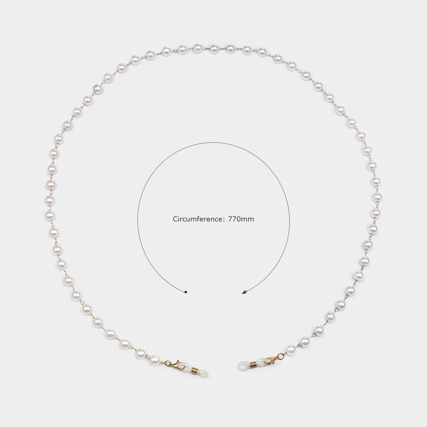 Chaînes de lunettes élégantes en or nacré2